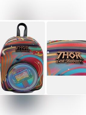 Exclusive Marvel Thor: Love and Thunder Multicolor Mini Faux Leather Backpack
